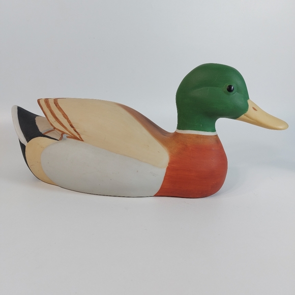 Schmid Duck Decoy Ceramic Music Box Mallard Moonlight Serenade Hand Painted 1982 - Picture 5 of 10